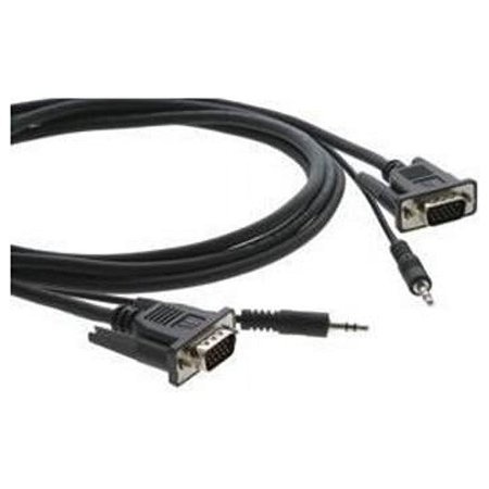 UPC: 7290012155475 | Kramer Electronics 92-7301025 15-Pin M to 15-Pin M Plus 3.5 mm Micro VGA Cable – 25 ft.
