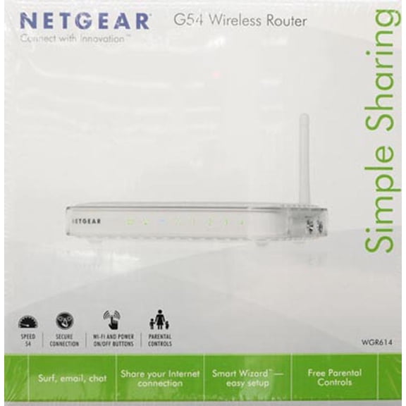 Open Box Netgear WGR614 Netgear WGR614 Wireless-G 54Mbps Broadband Router
