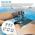 thumbnail image 2 of 6pcs Home Sewing Machine Foot Presser Rolled Hem Feet for Brother Singer(Sliver), 3pcs Wide Rolled Hem, 3pcs Narrow Hemmer Feet Fit for Brother Singer Janome Low Shank Sewing Machines, 2 of 8