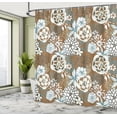 thumbnail image 4 of Ambesonne Floral Shower Curtain, Vintage Romantic Flowers Art, 69"Wx70"L, Pale Caramel, 4 of 4