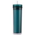 thumbnail image 1 of ABS Double-layer Straw Anti Cover Office Large To Clean Grade Office Portable Sports Cup Grip Hydration Capacity greenblack, 1 of 9