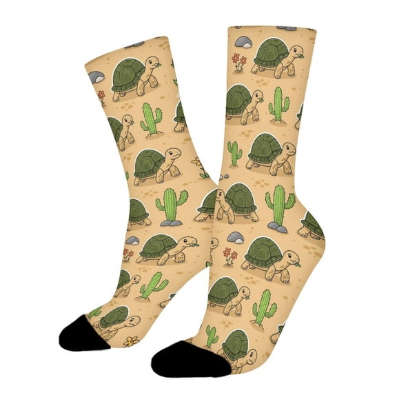 Tortoise Reptile Land Funny Novelty Crew Socks for Women Men Sports