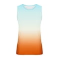 thumbnail image 4 of HOOMEUMY Men's Summer Gradient Athletic Lightweight Tank Top Ombre Sleeveless Crew Neck Slim Fit Sports Tank Top Beachwear f_Multicolor XXXXL, 4 of 4
