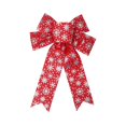 thumbnail image 2 of Large Christmas snowflake Bows Ornaments, Sparkly Star‑Speckled Bow Decor forXmas Tree, Wreath, Gift Wrapping, Holiday Home Hanging Decorations, 2 of 7