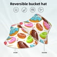thumbnail image 6 of Balery Color Donut Sun Hats for Men Women Bucket Hat UPF 50+ Buckey Hat Boonie Hat Foldable UV Protection Hiking Beach Fishing Summer, 6 of 9