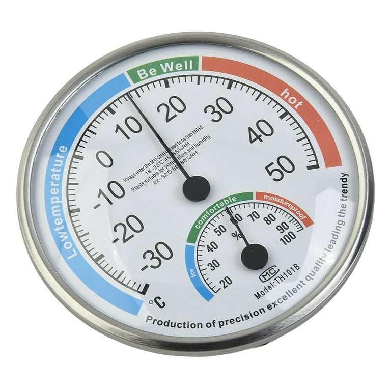 Wang Hang Analog Indoor Outdoor Thermometer Hygrometer Humidity