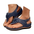thumbnail image 3 of DAFEI Sandals Women Ergonomic Design Wedge Toe Sandals Mitigate Foot Fatigue Comfortable and Functional Shoes, 3 of 8