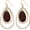 Brown, variant on Waterdrop Beads Dangle Earrings for Women Boho Natural Shell Colorful Geometric Drop Statement Earrings for Western Women[a7770]