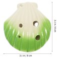 thumbnail image 3 of MasteelfCA Ceramic 6 Holes Ocarina Cartoon Shell Ocarina Practice Ocarina Musical Instrument, 3 of 7