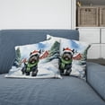 thumbnail image 2 of Hello Winter Scottish Terrier Frosty Morning Walk Welcome Snowy Christmas Pillow Cushion Double Sided Scottie Dog Lover Gifts Throw Pillow - 02018, 2 of 4