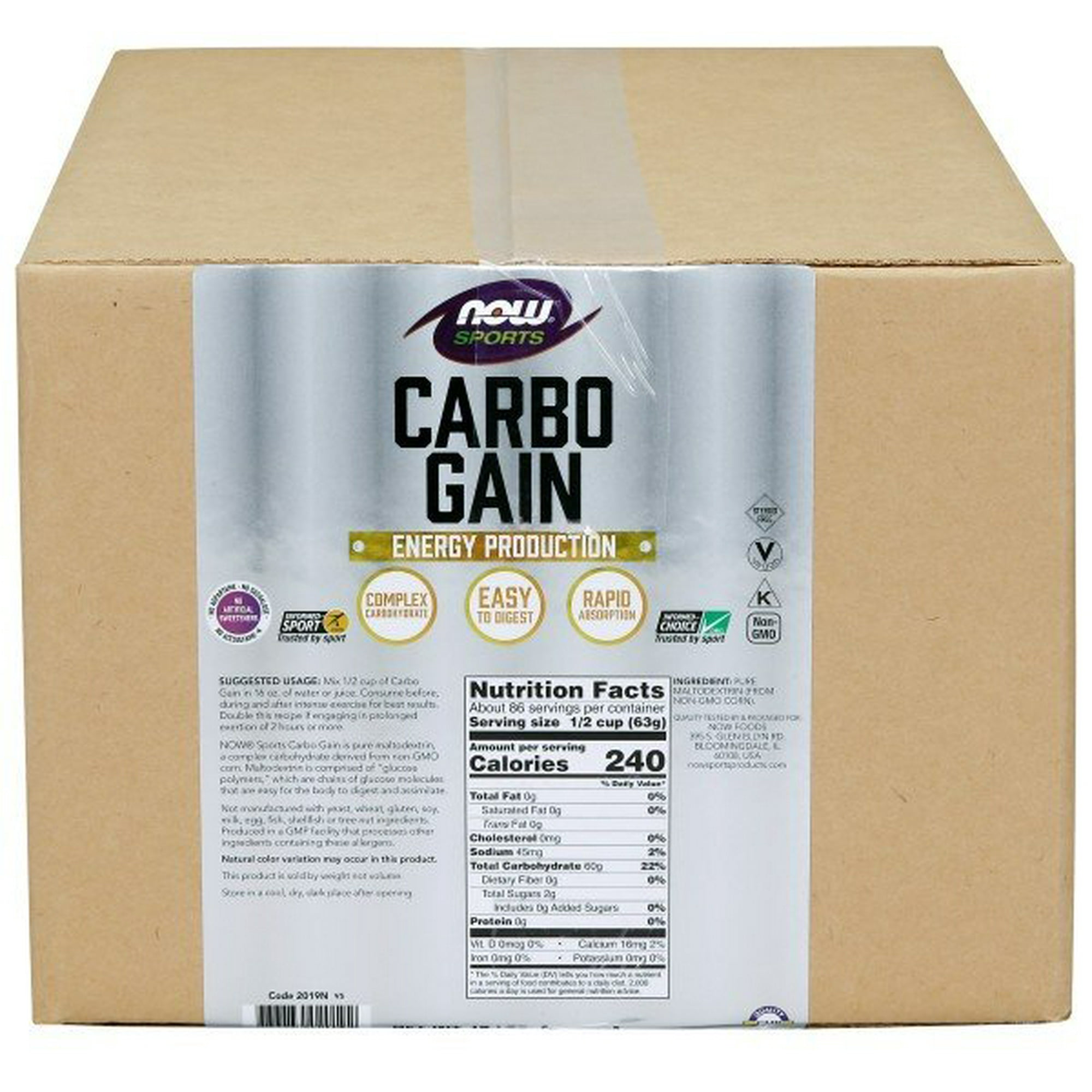NOW Foods Carbo Gain - 12 lbs.
