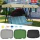 thumbnail image 5 of Yuarrent Cubierta para columpio de 3 asientos, cubierta para jardín, impermeable, resistente a los rayos UV, sombra para silla, polvo/vela, patio Jardín y Patio gris 164*114*15cm Yuarrent HA005129-07, 5 of 6
