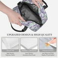 thumbnail image 3 of Uemuo Lavender Flowers Printed Lunch Bag Lunch Box Reusable Insulated Lunch Tote Bag, Leakproof Thermal Cooler Sack Food Handbags Case High Capacity, 3 of 5