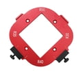 thumbnail image 2 of Corner Radius Template, Improve Efficiency Aluminum Alloy Round Corner Template Positioning Clear Scale Wear Resistant Reusable  for Trimming Machine, 2 of 7