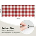 thumbnail image 5 of Red and White Plaid Pattern Kitchen Rug Mat,Kitchen Runner Rugs Non Skid Washable,Decorative Kitchen Floor Mats for Kitchen,Sink,Laundry,17"X47", 5 of 5