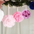 thumbnail image 6 of Efavormart 2 Pack | 7" Lavender Flower Ball Silk Rose Pomander Kissing Ball, 6 of 11