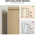 thumbnail image 5 of Modern 6-Drawer Dresser with Embedded Handles, Natural Wood Chest of Drawers for Bedroom, Living Room & Nursery, 5 of 6