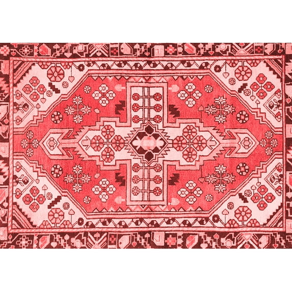Ahgly Company Indoor Rectangle Persian Red Traditional Area Rugs, 7' x 10'