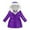 Dark Purple, variant on lnmuld Kids Down Jacket Girls Winter Down Jacket with Hooded Trim Warm Zip Up Long Sleeve Coat Slim Fit Padded Outwear for Cold Weather Solid Color Size:11-12 Years