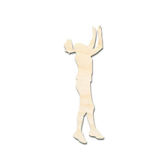 Unfinished Wood Volleyball Set Shape 5" / 1/8"