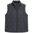 thumbnail image 5 of Cmfcve Womens Plus Size Quilted Vest Stand Collar Sleeveless Puffer Jacket Full Zip Fall Winter Casual Layering Outerwear, 5 of 7