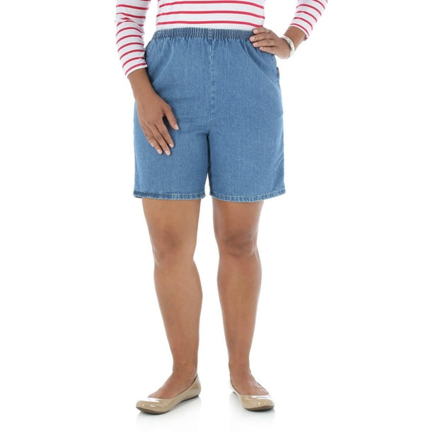 Women's PlusSize Comfort Collection ElasticWaist Short