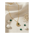 thumbnail image 2 of Collar dije de luna proyector chapada en oro de 18k, 2 of 4