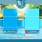 SmartLine 18' Round Solid Blue Overlap Above Ground Swimming Pool Liner, 48/52 Height, 25 Gauge