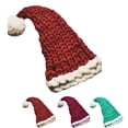 thumbnail image 3 of Gorro de punto de bola larga para mujer, gorro puntiagudo de invierno de Navidad de ganchillo informal para niña Methold JR0767-06, 3 of 7