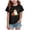 Black, variant on Girls Short Sleeve Halloween Shirts Cute Pumpkin Printed Soft Cotton Lightweight Pullover T- Shirts Black 2-3 Years