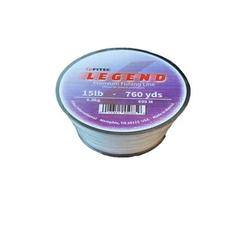 Legend 15 lb. Monofilament Premium Fishing Line, Clear, 760 yd.