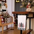 thumbnail image 5 of Christmas Kitchen Towels Set of 2,Black Buffalo Plaid Xmas Tree Dish Towels 18x26 Inch Drying Dishcloth,Farmhouse Home Decoration AD008, 5 of 6