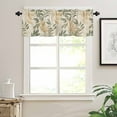 thumbnail image 3 of Hokiten Rod Pocket Curtain Valance, Sage Green Yellow Botanical Farmhouse Window Valance for Living Room, Bedroom, Kitchen Vintage Spring Summer 54"W x 18"L, 3 of 8