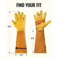 thumbnail image 2 of Guantes de jardinería WORKPRO de cuero largo resistentes a espinas, 2 of 9
