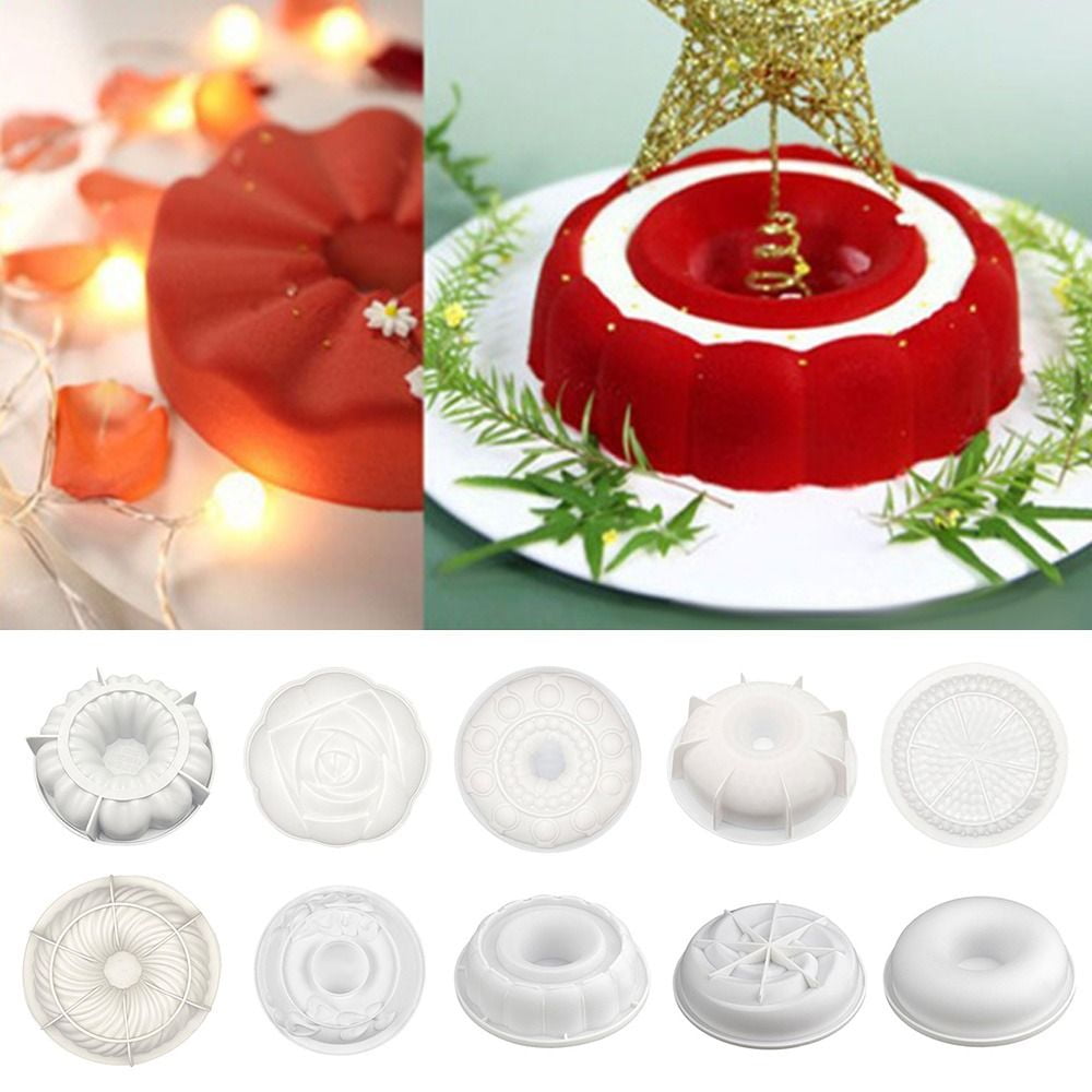 Silicone Cake rim Baking Tool DIY Silicone Molds Tipping Sugar Mold Cake  Rim Chocolate Mold STYLE 7