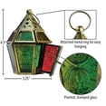 thumbnail image 6 of In the Breeze 9207 — Red, Yellow & Green Mini Hex Tealight Lantern — Moroccan-Style Boho Chic Tealight Glass and Metal Tabletop Lantern, 6 of 6