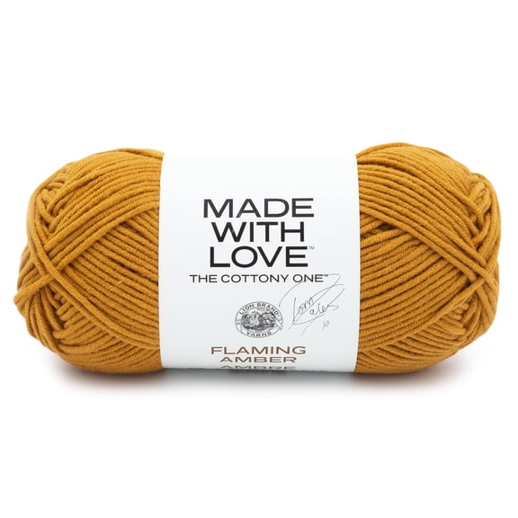 Lion Brand Tom Daley - The Cottony One Yarn-Flaming Amber