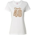 thumbnail image 3 of Inktastic Chapter 40 Fortieth Birthday Leopard Print Women's T-Shirt, 3 of 5