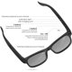 thumbnail image 5 of Gafas inteligentes, gafas de sol inalámbricas con Bluetooth, música abierta, llamadas manos libres, impermeables, conexión con teléfonos móviles y tabletas negro Jormftte HMHZ1580-1, 5 of 7