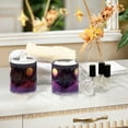 thumbnail image 4 of Yayeee 2 Pack Qtip Holder Bathroom Cotton Swab Canister with Lid Clear Dispenser Set, Black Neon Road, 4 of 6