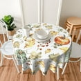 thumbnail image 3 of Thanksgiving Tablecloth Fall Watercolor Maple Leaf Pumpkin Tablecloth Washable Reused Round Tablecloth 60 Inch Holiday Party Dining Kitchen Table Decor, 3 of 6