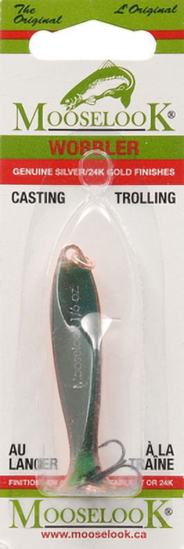 Mooselook Junior Wobbler Spoon 2-1/2" 1/6oz Emerald Shiner