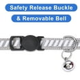 thumbnail image 5 of Pawtitas Traffic Reflective Cat Collar with Safety Buckle and Removable Bell Cat Collar Kitten Collar Grey Cat Collar, 5 of 5