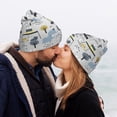 thumbnail image 5 of Lsque Lion Hippo Elephant On The Car Pattern Knitted Beanie, Unisex Winter Hat, Knit Hat Winter Beanies Thick Fisherman Beanies Cuffed Plain Skull Caps, 5 of 6