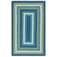 thumbnail image 2 of Safavieh Braided 3' X 5' Hand Woven Rug in Aqua / Green, 2 of 13