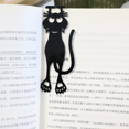 thumbnail image 3 of Marcapáginas hueco de gatito, marcapáginas acrílico, etiqueta de gato negro creativa, tarjeta de libro, punto hueco, uso versátil, 3 of 6
