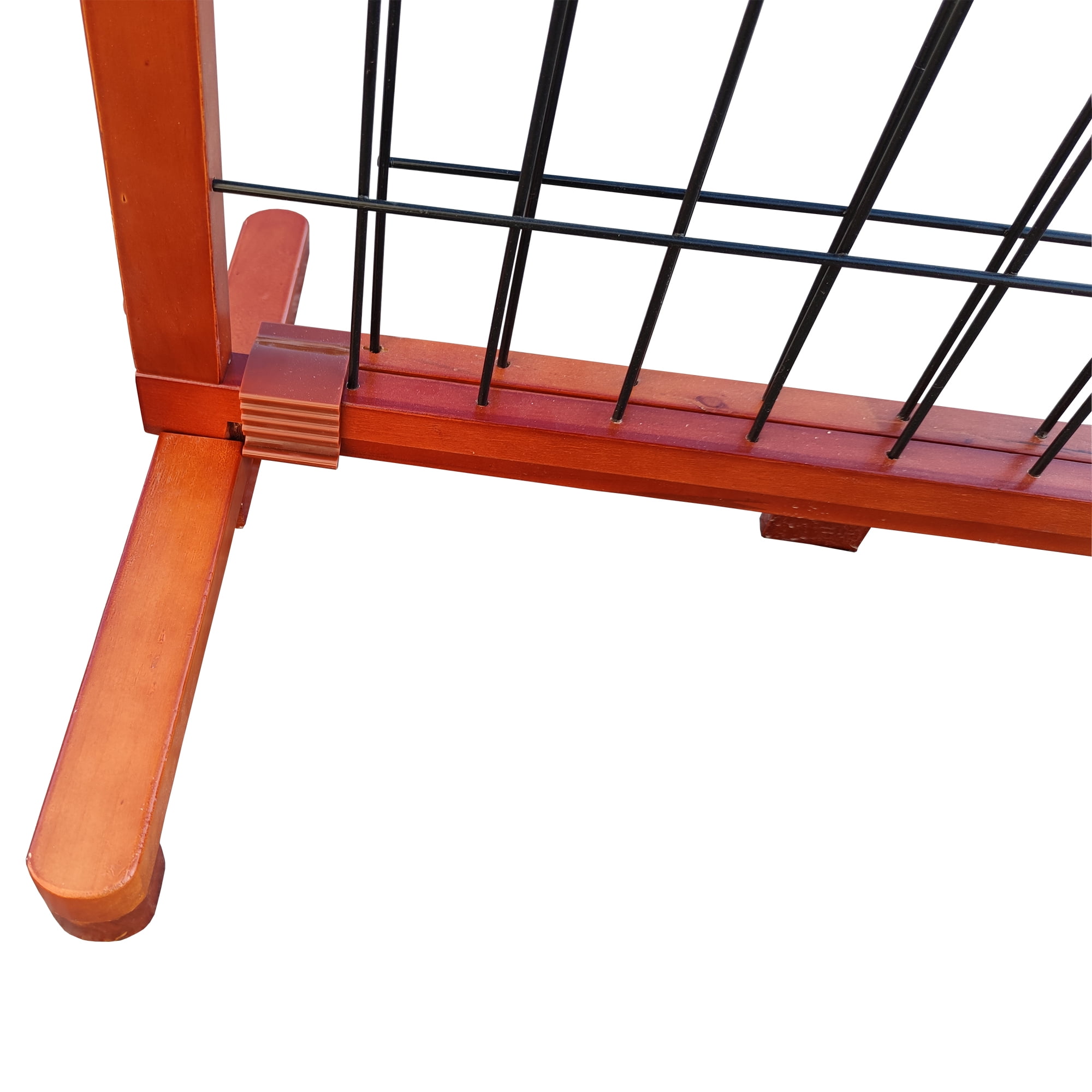 Pefilos Freestanding Pet Gates for Dogs, 41"-77" Adjustable Wooden Dog Fence Indoor, Step Over Dog Gate Extra Wide for House, Doorways, Stairs, Brown Pefilos Freestanding Pet Gates for Dogs, 41"-77" Adjustable Wooden Dog Fence Indoor, Step Over Dog Gate Extra Wide for House, Doorways, Stairs, Brown