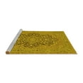thumbnail image 2 of Ahgly Company Machine Washable Indoor Rectangle Persian Yellow Traditional Area Rugs, 4' x 6', 2 of 4