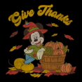 thumbnail image 2 of Mens Mickey & Friends Give Thanks Scarecrow Mickey Short Sleeve T-Shirt, 2 of 5