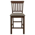 thumbnail image 3 of Lexicon Schleiger Wood Counter Height Dining Chair in Dark Brown (Set of 2), 3 of 8